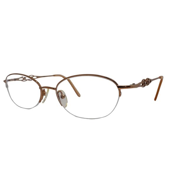 Linda Evans 293 Sand 50-18-135mm Eyeglasses FRAMES ONLY - GOOD CONDITION - Picture 1 of 12